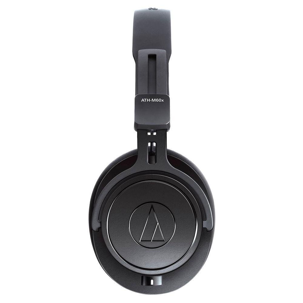 Imagem 4 de 5 do produto Headset Profissional Monitor de Estúdio Audio-Technica ATH-M60x Preto P2 e P10 Dobrável - ATH-M60x