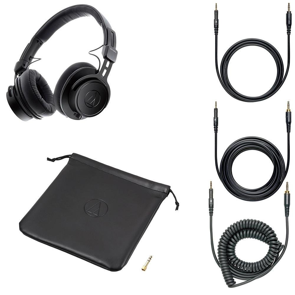 Imagem 5 de 5 do produto Headset Profissional Monitor de Estúdio Audio-Technica ATH-M60x Preto P2 e P10 Dobrável - ATH-M60x