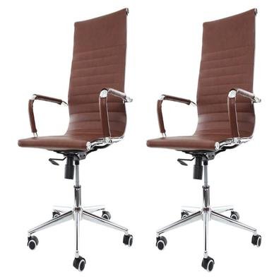 Cadeira Para Escritório Presidente Stripes Esteirinha Charles Eames EiffelA Cadeira De Escritório Presidente Charles Eames Eiffel Esteirinha Stripes é
