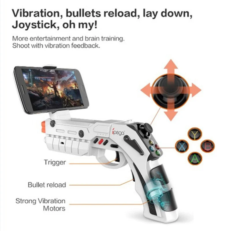 Imagem 2 de 5 do produto Pistola Bluetooth Celular Ar Air Gaming Gun Pg-9082 Ípega