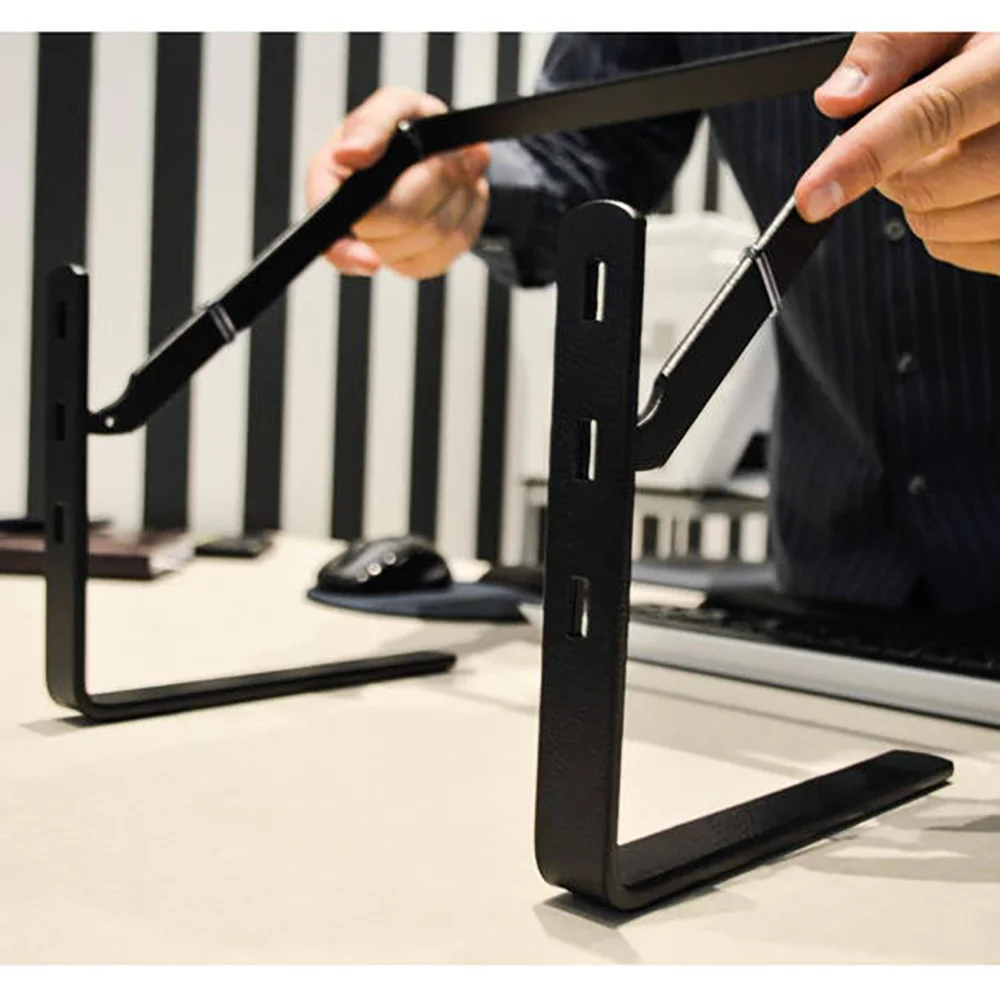 Imagem 5 de 5 do produto Suporte Monitor Office Preto Fume Reliza