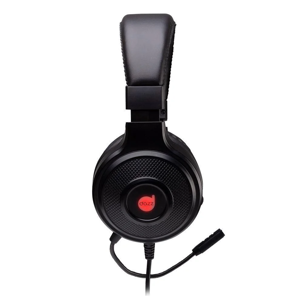 Imagem 2 de 5 do produto Headset Gamer Dazz Cobra 2.0 RGB, 7.1 Surround, P2 e P3, Para PC, PS4, Xbox One, Preto - 62000024