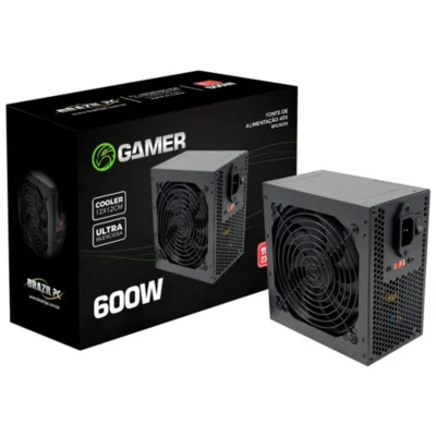 Fonte Brasil Pc, ATX, 600W Real, 24 Pinos Box - Bpc/6350