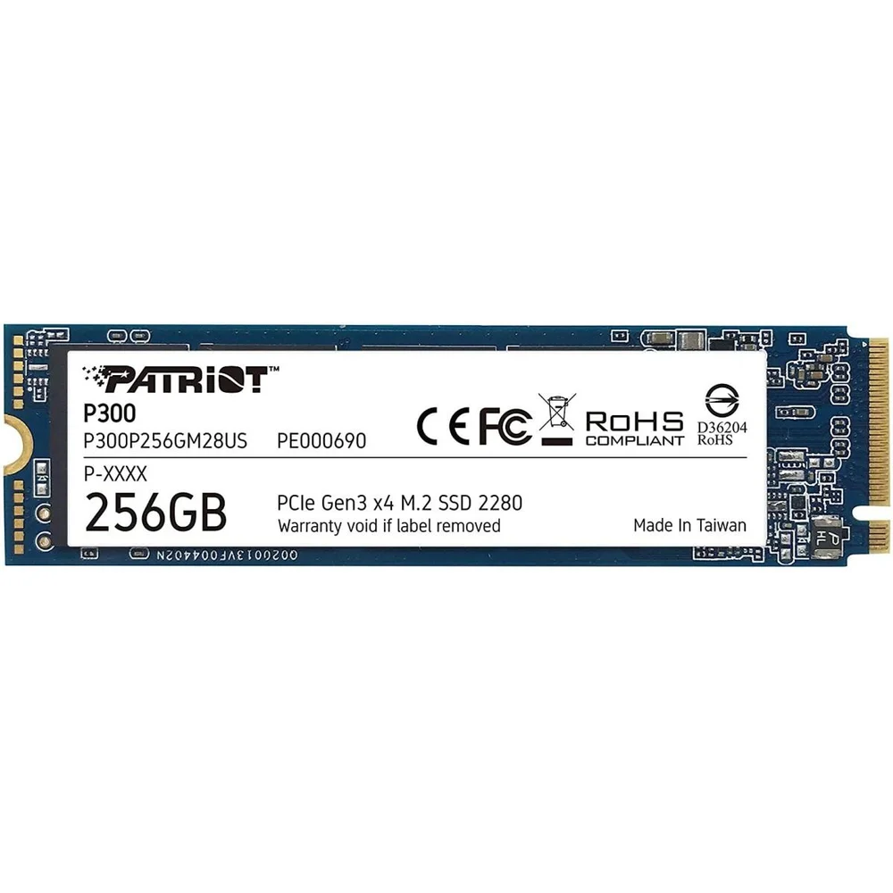 SSD M.2 2280, 256GB, NVME 1.3, Leitura: 1700MB/S, Gravação: 1100MB/S - P300p256gm28