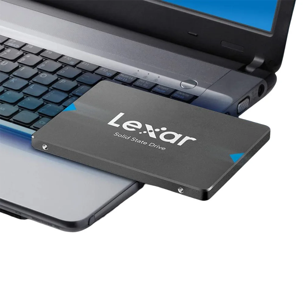 Imagem 2 de 5 do produto SSD Lexar Nq100 240GB, 2.5" SATA 3, Leitura 550MB/S, Gravação 445MB/s - Lnq100x240g-Rnnnu