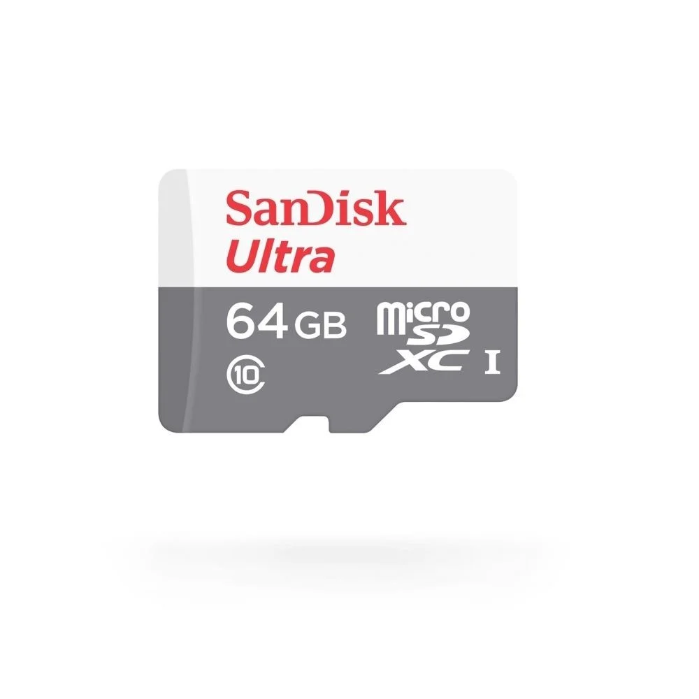 Imagem 2 de 2 do produto Cartão De Memória SanDisk MicroSD 64GB Ultra Classe 10 com Adaptador 80mbps-cl10 Sdsq