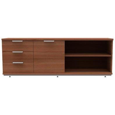 Este produto é ideal para home-office, escritórios e outros espaços da casa. Conta com 2 nichos que podem ser abertos ou fechados, com uma porta de co