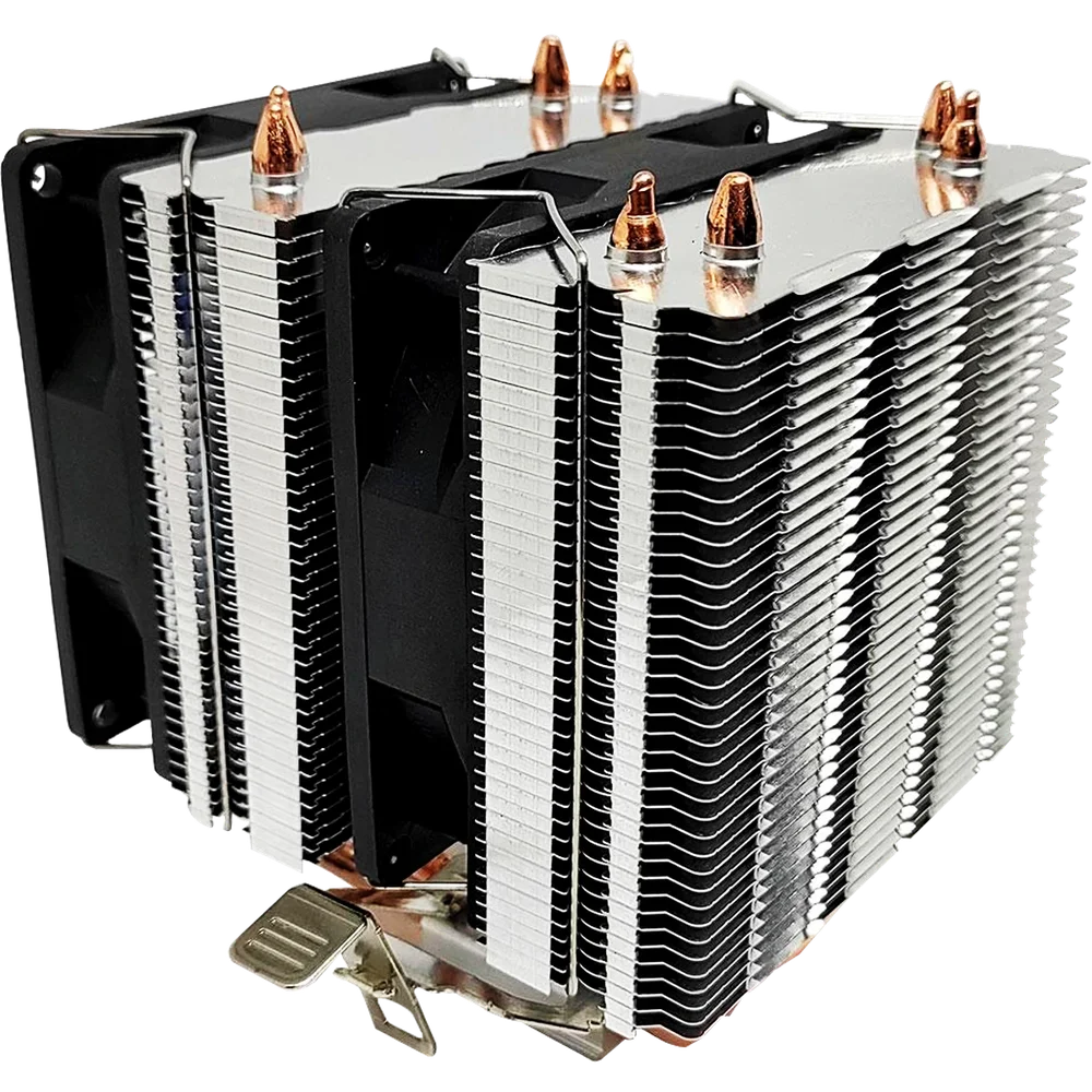 Imagem 3 de 5 do produto Cooler Para Processador Rise Mode G700, LED Azul, Dual FAN 90mm - RM-AC-07-FB.