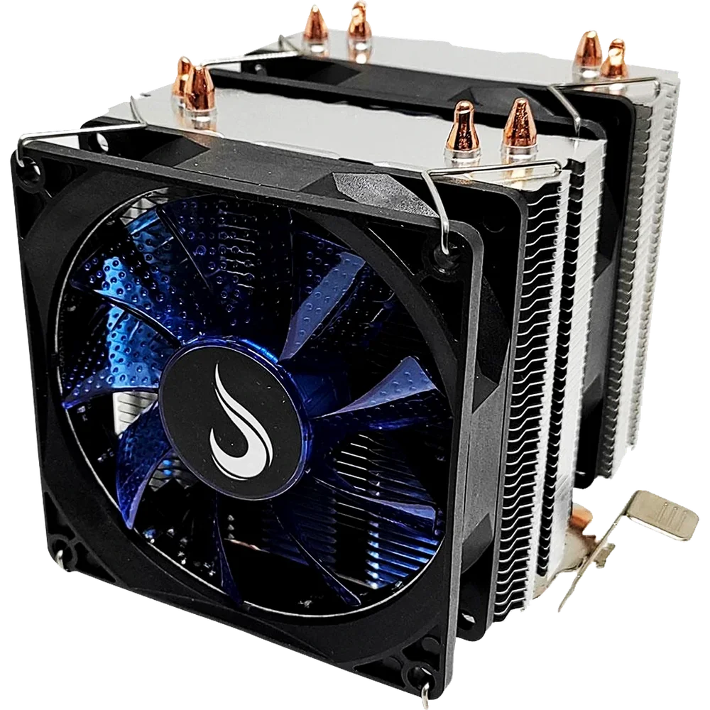 Imagem 5 de 5 do produto Cooler Para Processador Rise Mode G700, LED Azul, Dual FAN 90mm - RM-AC-07-FB.