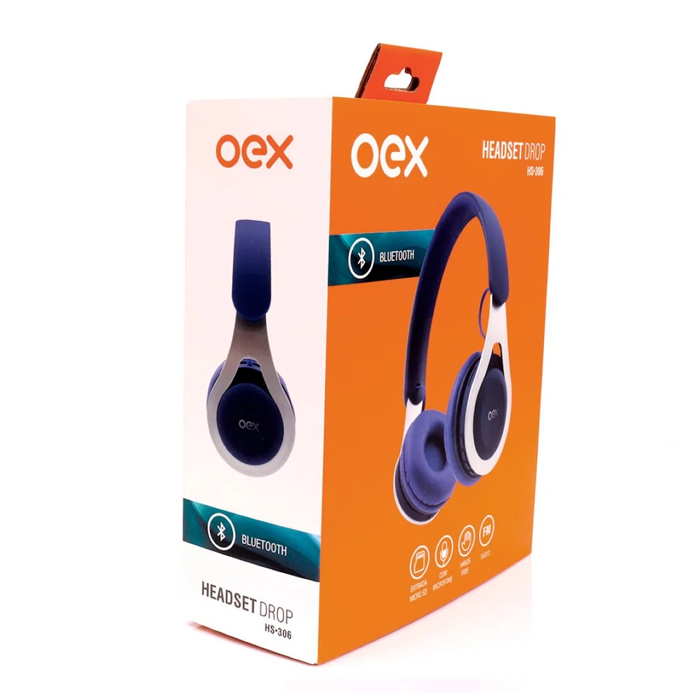 Imagem 2 de 5 do produto Fone De Ouvido Bluetooth Oex Drop Hs306 - Azul
