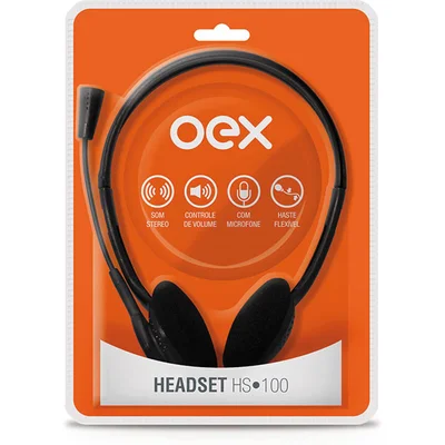 Fone De Ouvido Com Microfone Headset P2 Cabo 1.8m C/volume