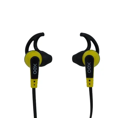 Fone De Ouvido Intra Auricular Esportivo Com Microfone Oex Sprint Fn206 - Amarelo