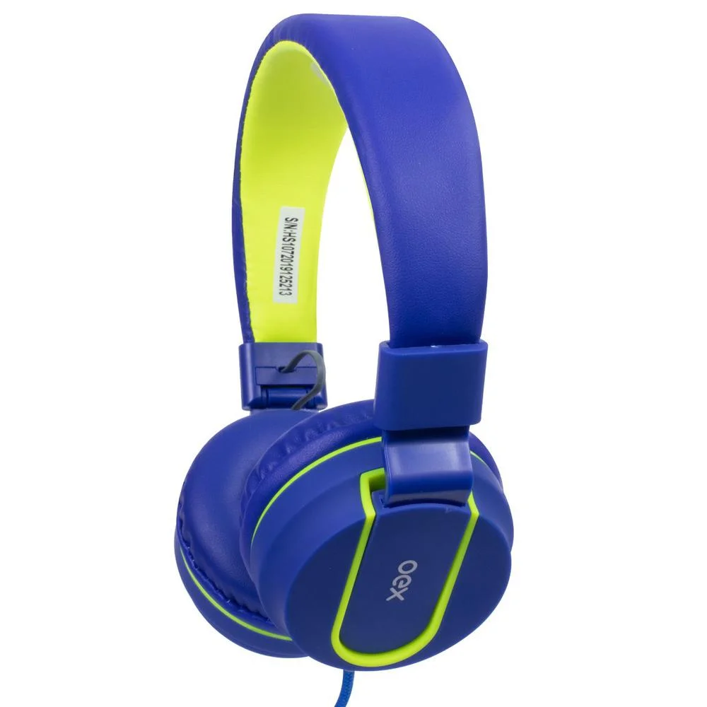 Imagem 3 de 4 do produto Fone De Ouvido Com Microfone Hs107 Fluor Az/vd Cabo 1,4m