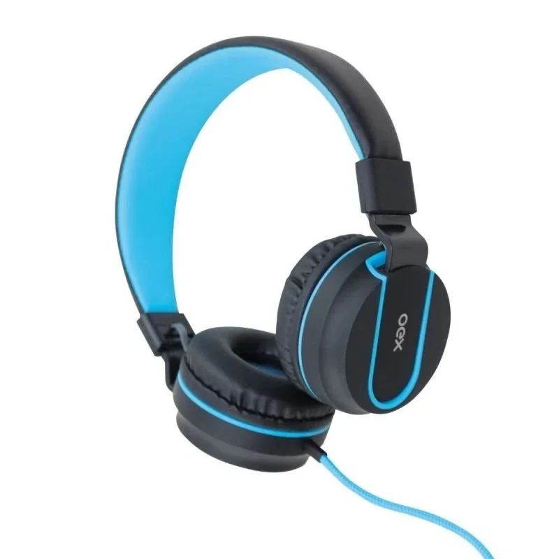 Imagem 3 de 3 do produto Fone De Ouvido Com Microfone Neon Azul Embor.acolchoado