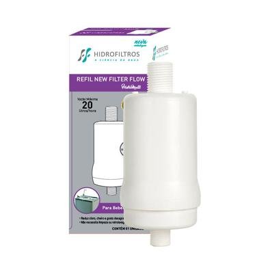 Ideal para ambientes empresariais, escolares e hospitalares, o Filtro Refil Hidrofiltros New Filter Flow é indispensável em bebedouros de pressão. É c