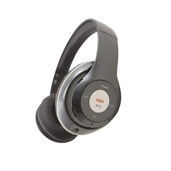Imagem 2 de 3 do produto Fone De Ouvido Bluetooth Com Microfone Balance Cinza Oex Hs301