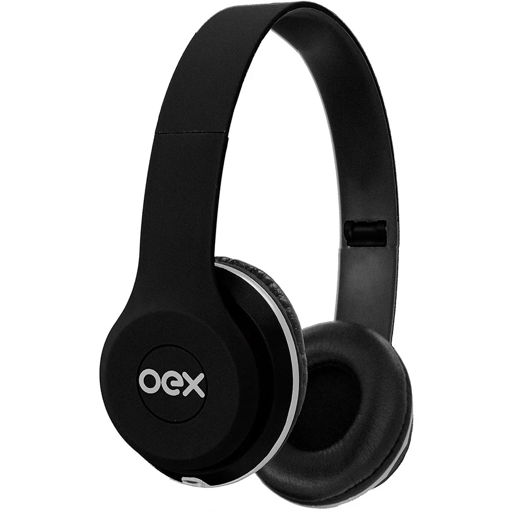 Imagem 3 de 5 do produto Fone De Ouvido Oex Style Hp103, P2 De 3.5mm, Preto Dobrável - Função Hands Free