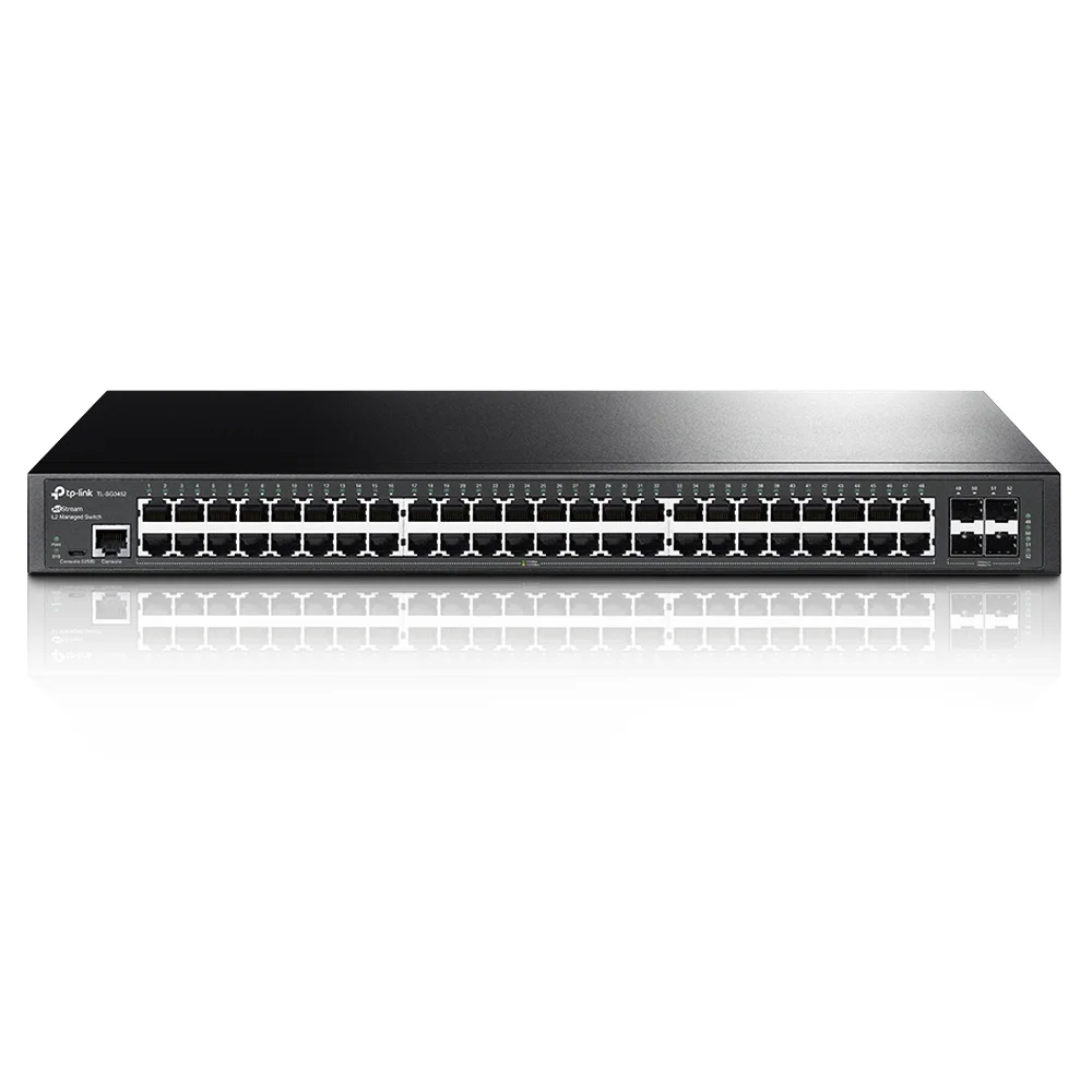 Imagem 3 de 4 do produto Switch Gerenciável Tp-link Tl-sg3452 L2 + 48 Portas Gigabit 10/100/1000mbps + 4 Slots Sfp Jetstream