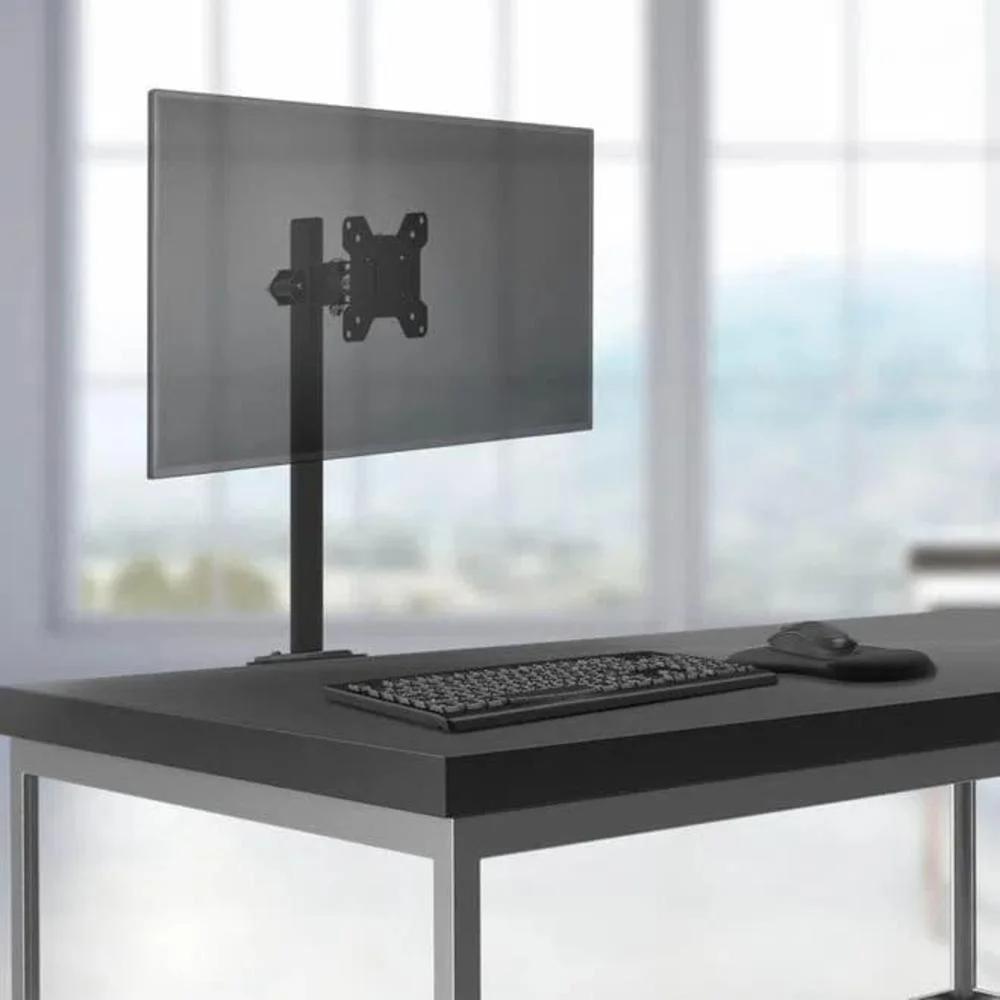 Imagem 2 de 4 do produto Suporte De Mesa P/ Monitor Fixo Multilaser 13" A 27" Vesa 100x100 C/ajuste De Altura - Ac373