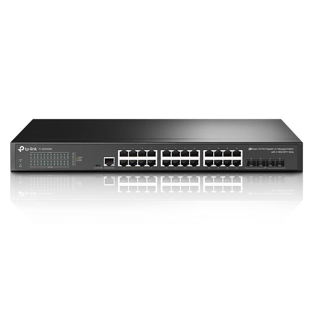 Switch Tp-link TL-SG3428X 24 Portas Gigabit L2+ 4X10GE SFP+ - 10/100/1000Mbps