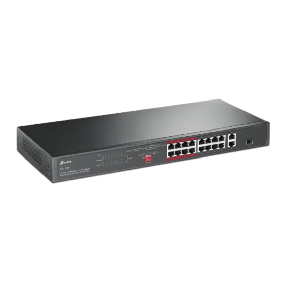 Imagem 5 de 5 do produto Switch Tp-link, 10/100Mbps, Gigabit Ethernet, 16 Portas - TL-SL1218P SMB