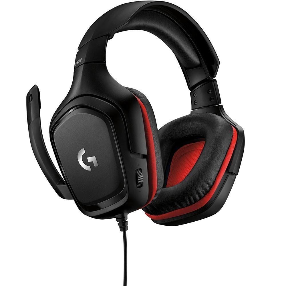 Imagem 3 de 5 do produto Headset Gamer Com Fio Logitech G332, drivers de áudio de 50 mm, P2, PC, PS4, Xbox One, Preto