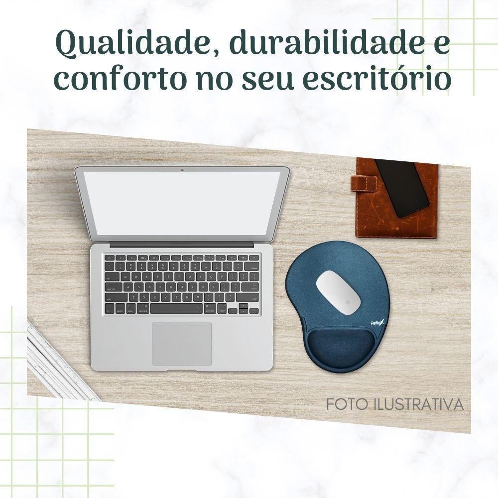 Imagem 3 de 4 do produto Mouse Pad Reflex Com Apoio de Pulso Ergonômico Cinza
