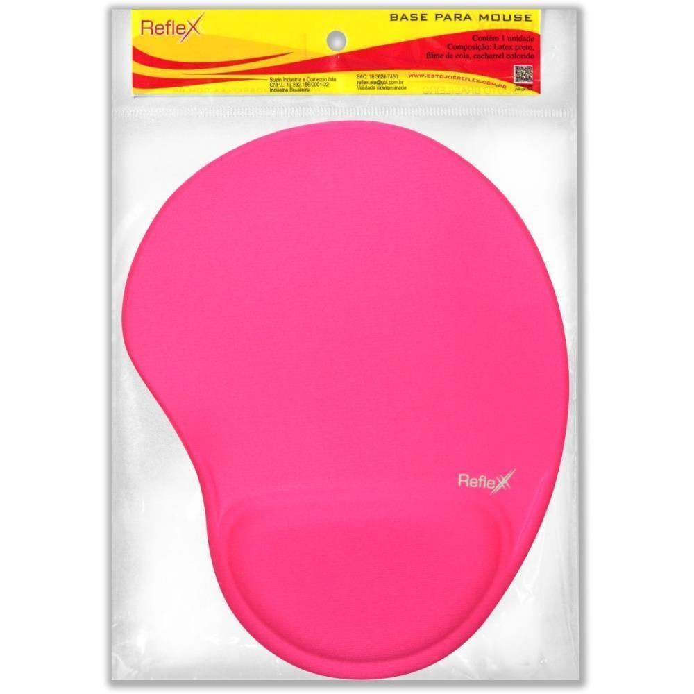 Imagem 3 de 3 do produto Mouse Pad Reflex Com Apoio de Pulso Ergonômico Rosa