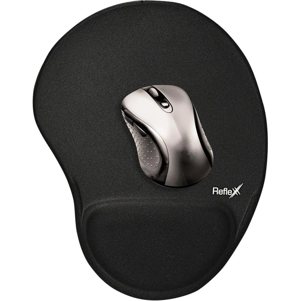 Imagem 2 de 3 do produto Mouse Pad Reflex Com Apoio de Pulso Ergonômico Preto