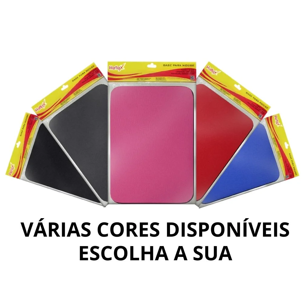 Mousepad Reflex, Antiderrapante, Em Tecido, Cinza Mousepad Reflex, Antiderrapante, Em Tecido, Cinza