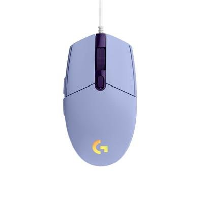 O mouse G203 LIGHTSYNC está pronto para os jogos com um sensor que possui sensibilidade ajustável em até 8.000 DPI e iluminação RGB LIGHTSYNC personal