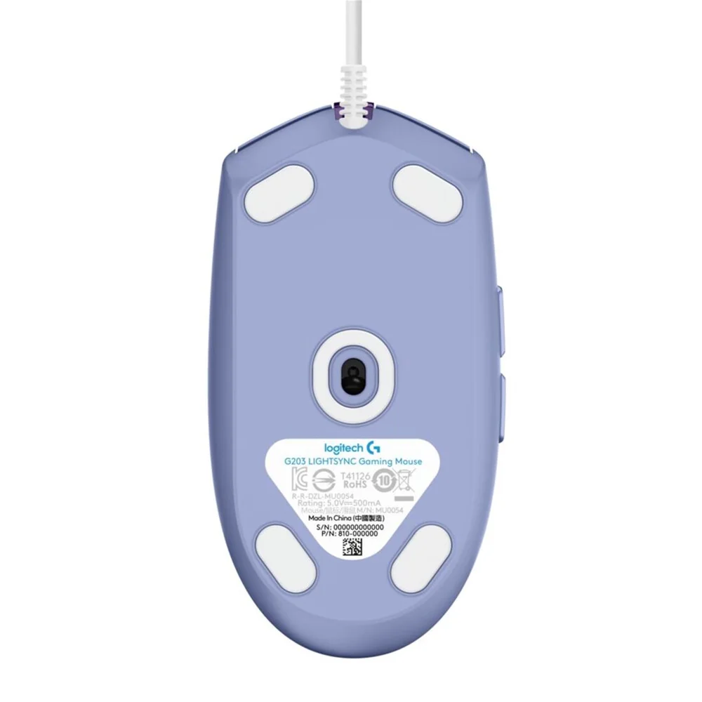 Mouse Gamer Logitech G203 Lightsync Lilas Mouse Gamer Logitech G203 Lightsync Lilas