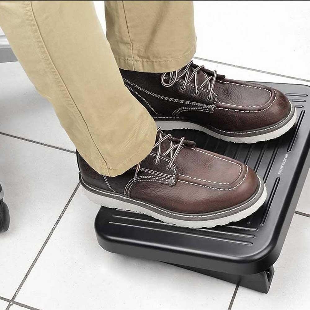 Apoio para pés Ergonômico Com Regulagem Nr17 Preto - Imagem 3