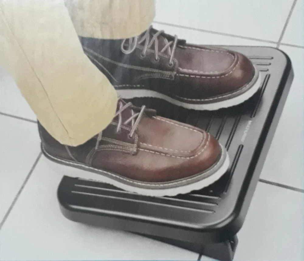 Imagem 5 de 5 do produto Apoio De Pés Ergonômico Multi, Ajustável, Texturizado, Até 50kg - Ac279