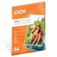 Papel Fotografico A4 180g 10 Folhas 210x297mm Oex Pf10