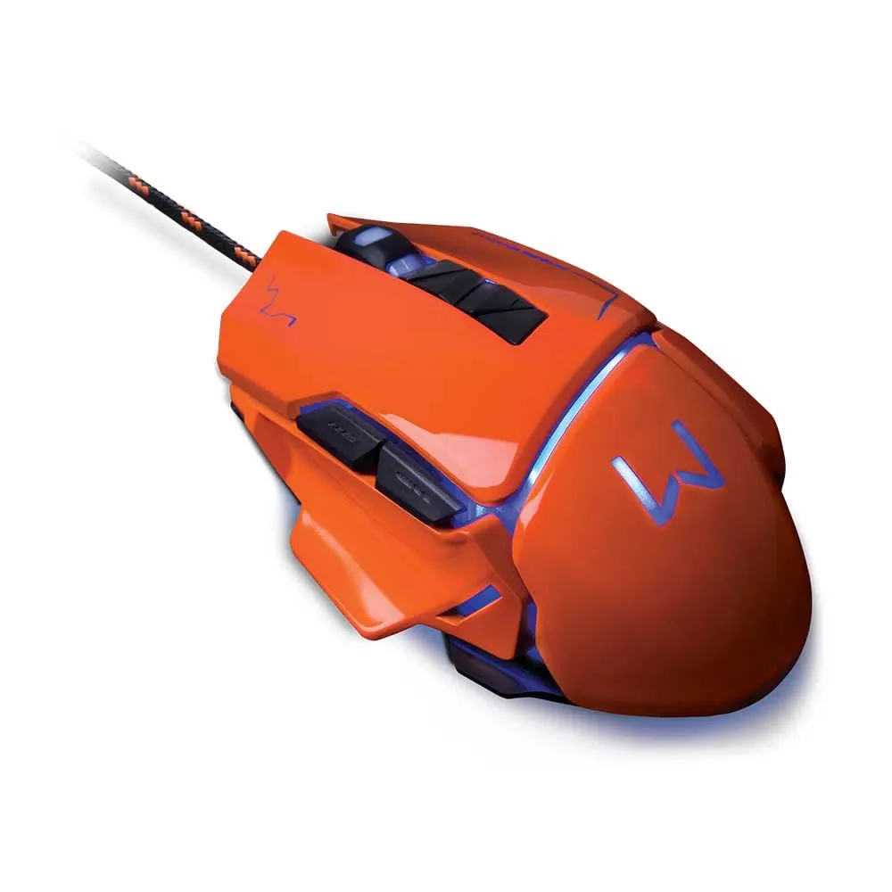 Imagem 5 de 5 do produto Mouse Gamer Multi Warrior, LED, 3200 DPI, 7 Botões, Laranja - MO263