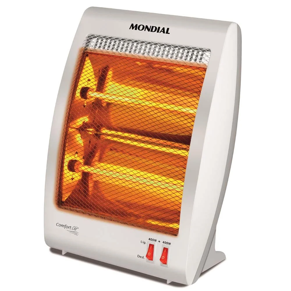 Imagem 2 de 5 do produto Aquecedor Mondial A-09 Halógeno Comfort Air, Branco - 220V