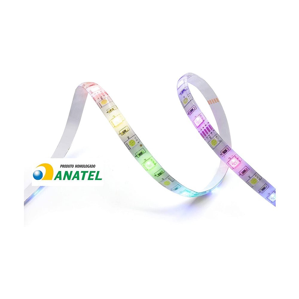 Fita de Led Rgb+w Inteligente 3 Metros Wi-fi Geonav Hils3qf Bivolt Branca