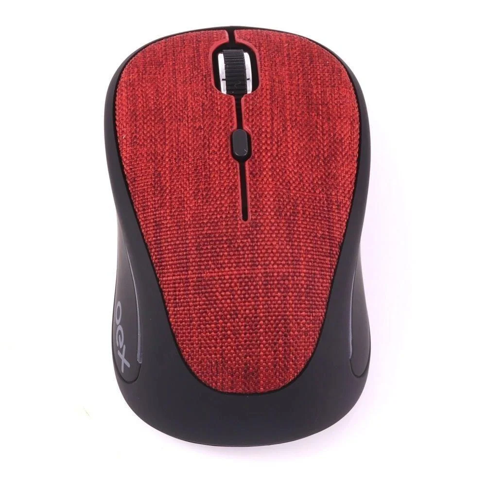 Imagem 2 de 5 do produto Mouse Sem Fio Oex Tiny, Ms601 - Vermelho/preto