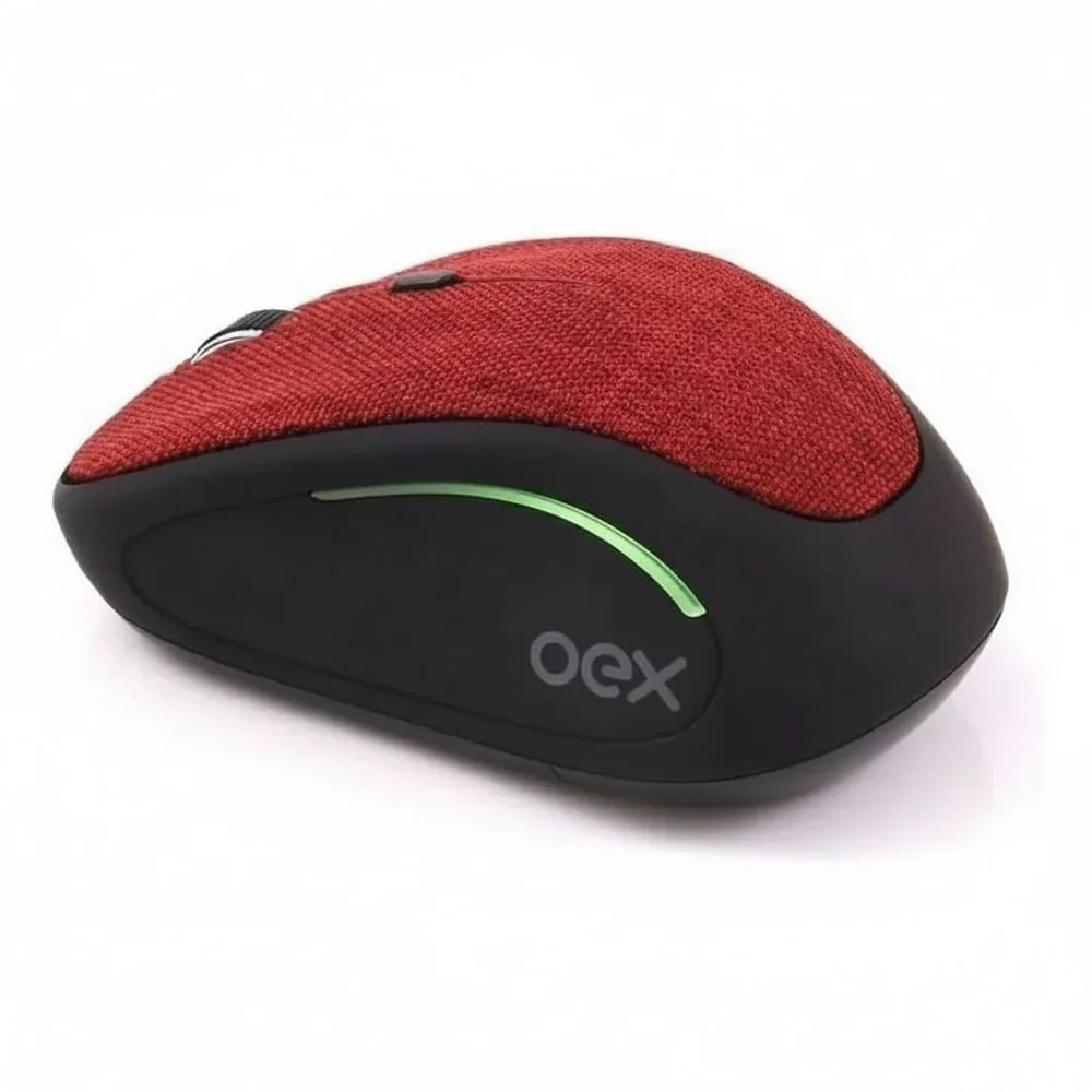 Imagem 4 de 5 do produto Mouse Sem Fio Oex Tiny, Ms601 - Vermelho/preto