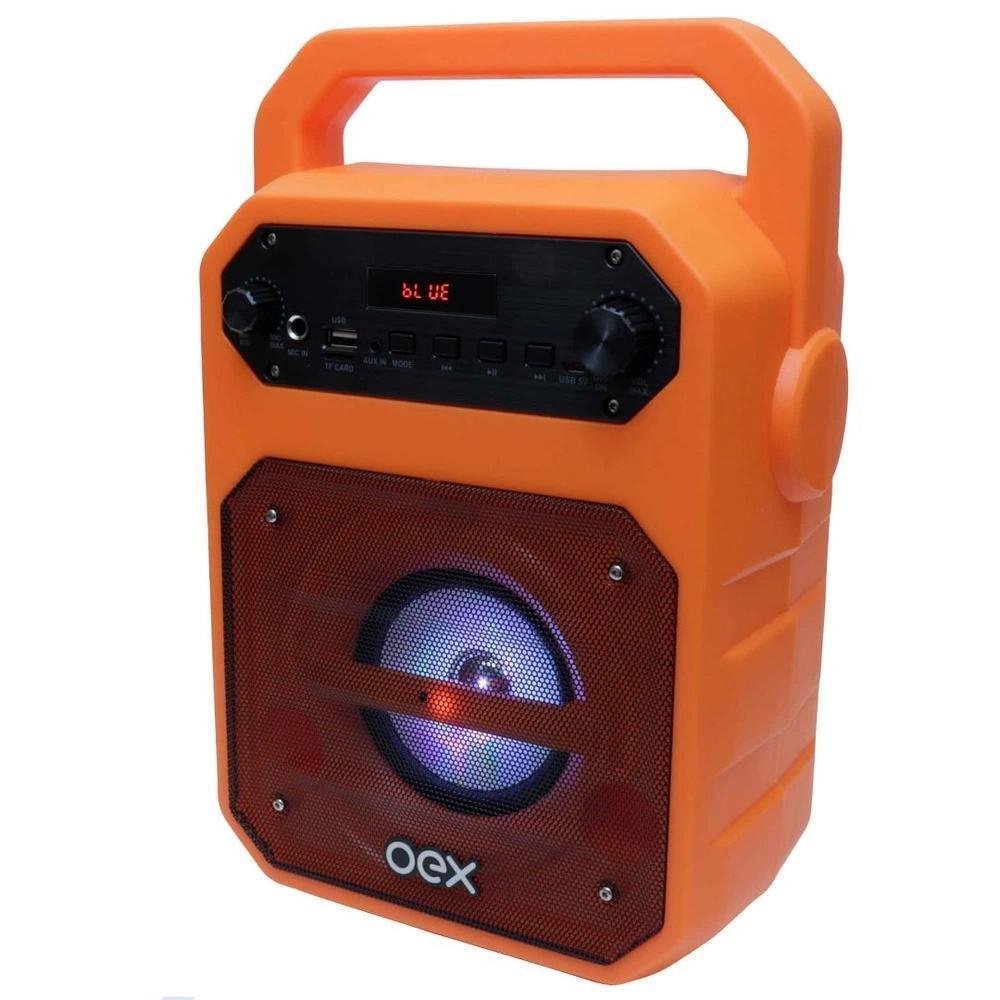 Caixa de Som Oex Fun - Laranja Sk415