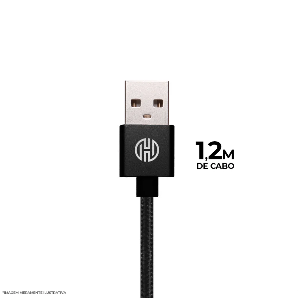 Imagem 2 de 4 do produto Cabo Usb Ch02 V8 - Lightning Hoopson