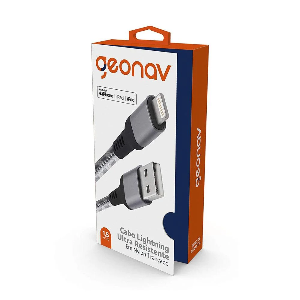 Imagem 3 de 5 do produto Cabo Iphone Geonav Titanium