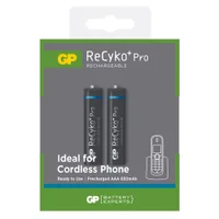 Cartela 2 Pilhas Bateria AAA Recarregável 650mah Longa Vida Retem Carga Aparelhos Eletrônicos