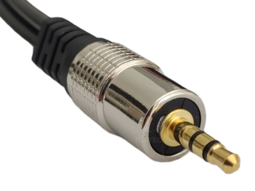 Imagem 4 de 5 do produto Cabo De Audio Chip Sce P2 2 Rca Nickel Fitz 2mts 018-0702 Preto, Santana