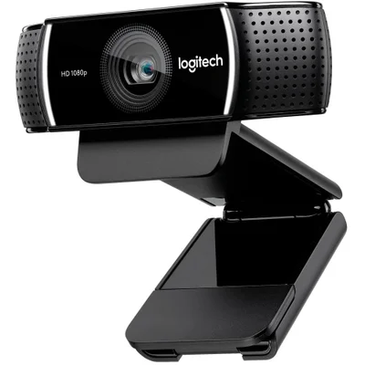 Webcam Logitech C922 Full HD, 1080p, 60FPS, Microfone, USB, Tripé Incluso - 960-001087