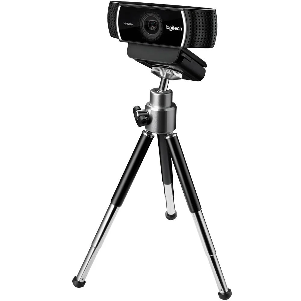 Imagem 2 de 5 do produto Webcam  Logitech C922 Full HD, 1080p, 60FPS, Microfone, USB, Tripé Incluso - 960-001087