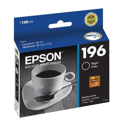 Cartucho Epson (196) T196120 Preto 175 páginas — foto 3