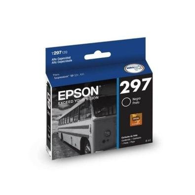 O Cartucho Epson Preto 297 T297120 traz impressões brilhantes e duráveis. Os cartuchos Epson possuem a revolucionária tecnologia de tintas DuraBrite