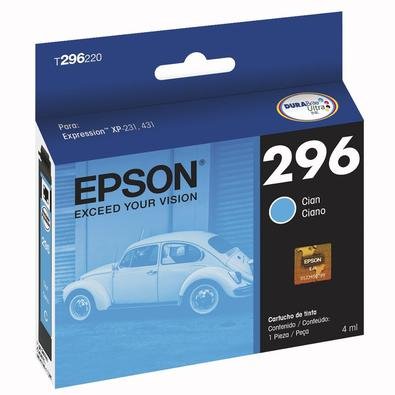 Cartucho Epson T296220 Ciano para XP231 Confie nos Cartuchos originais Epson, que imprimem muito mais páginas que cartuchos recarregados. Desenvolvid